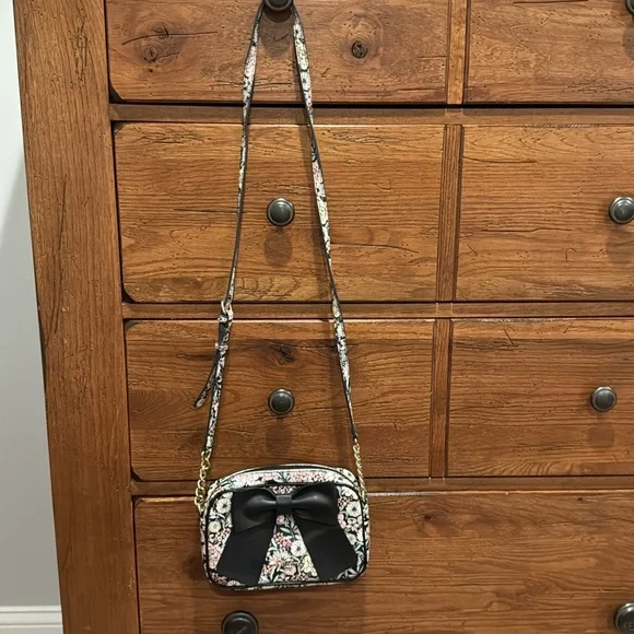 Karl Lagerfeld floral bow crossbody bag purse - Picture 2 of 8